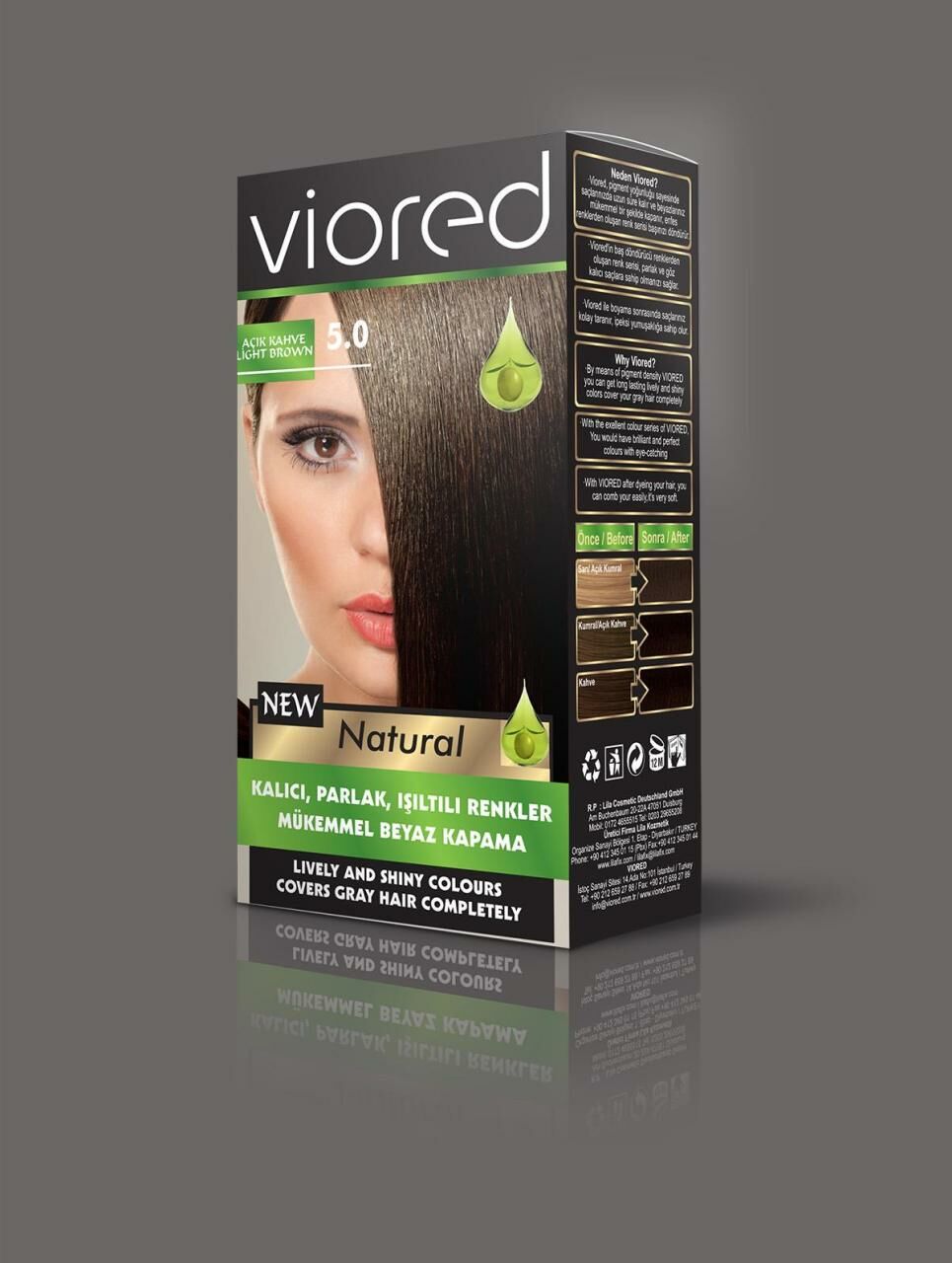 Sea Color Viored Natural Set Saç Boyası 5.0 Açık Kahve