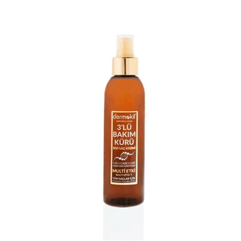Dermokil Natural Hair 3 lü Bakım Kürü Sıvı Saç Kremi 200 ml