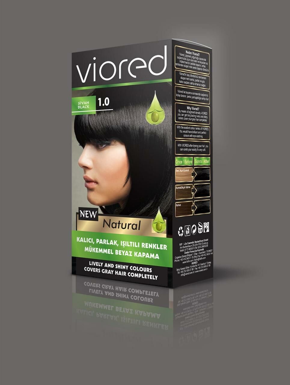 Sea Color Viored Natural Set Saç Boyası 1.0 Siyah