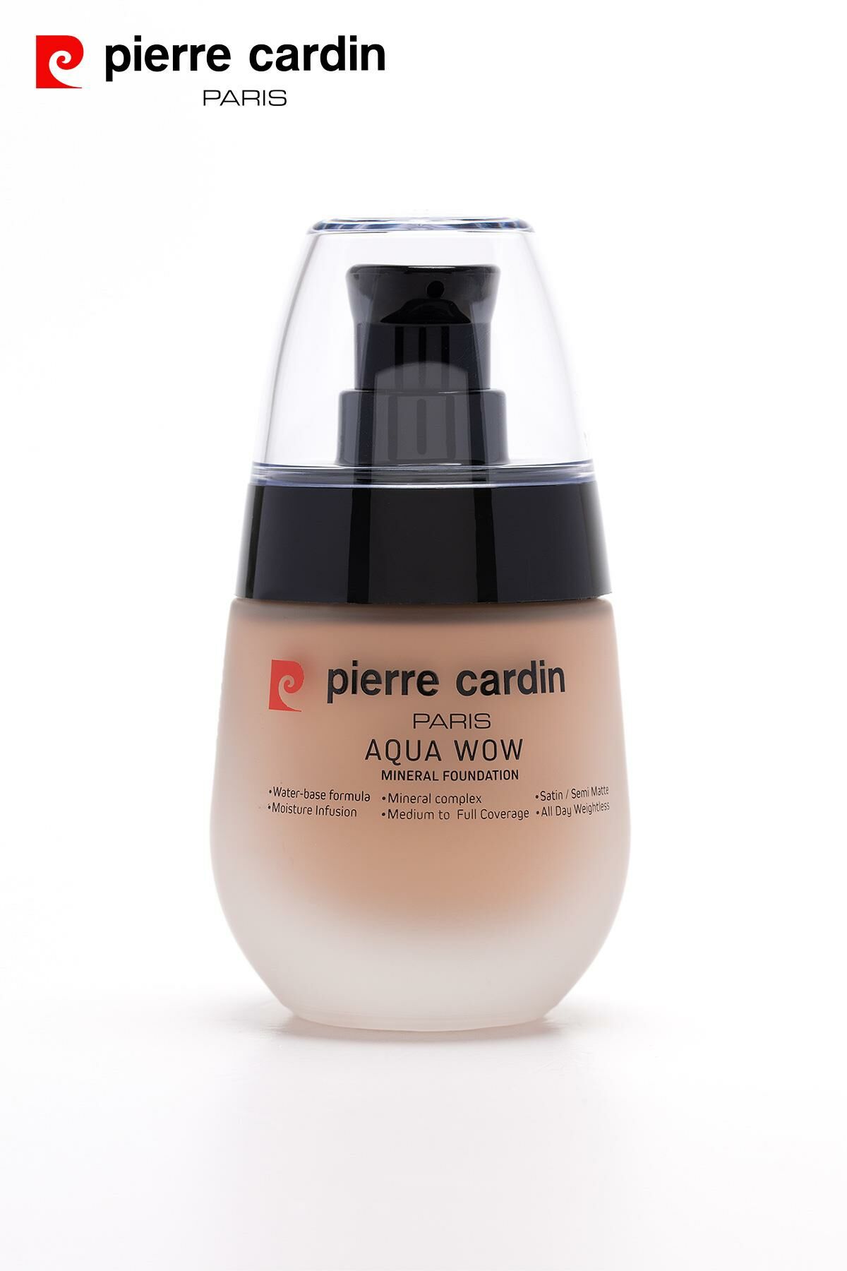 12218-Pierre Cardin Aqua Wow Mineralli Su Bazlı Fondöten Tawny Beige 703 with Warm Neutral
