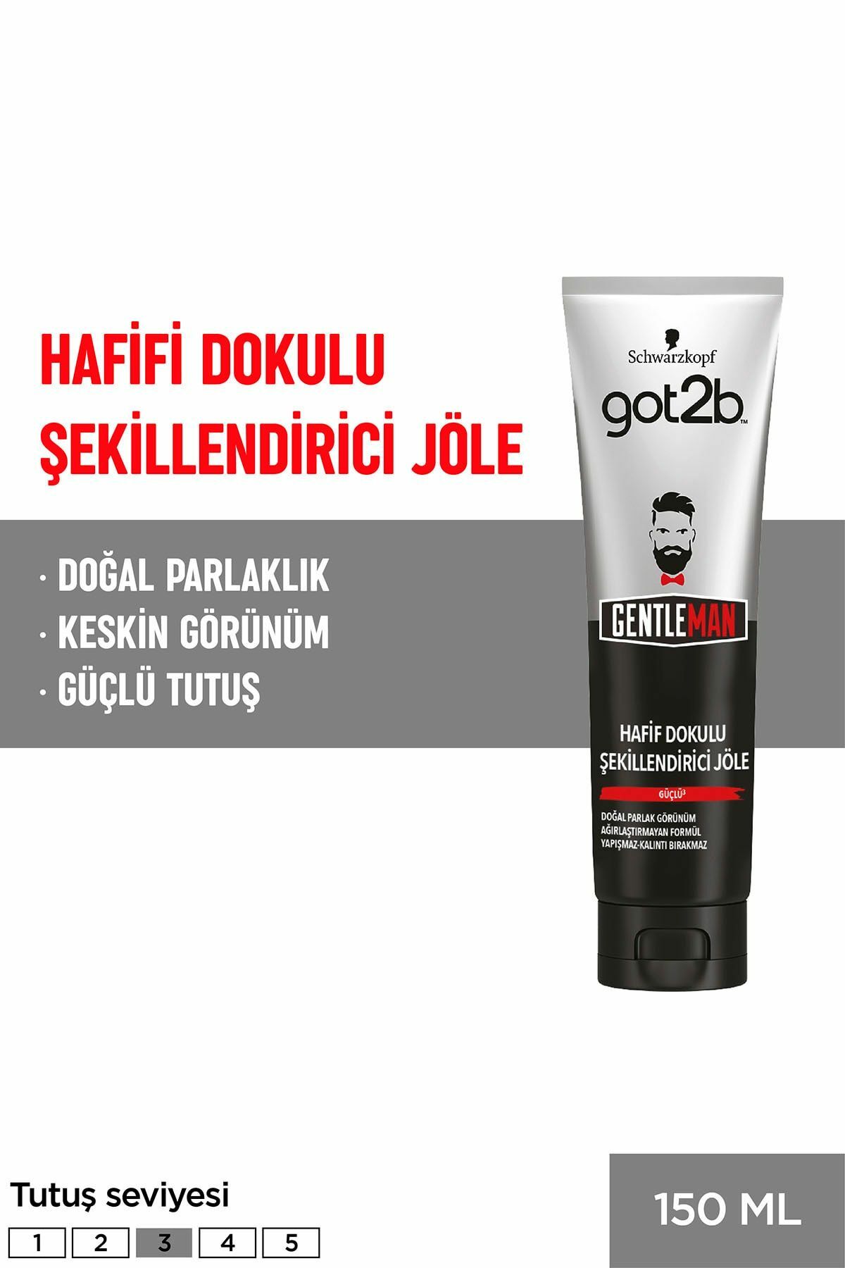 Got2B Gentleman Hafif Doku Şekillendirici Jöle 150 Ml