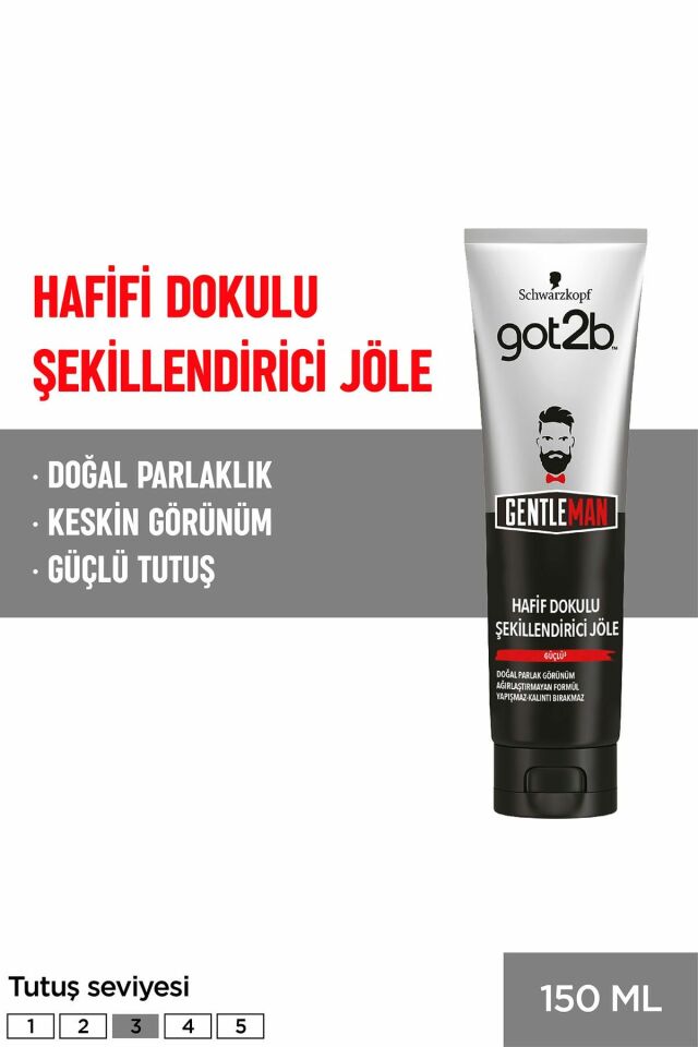 Got2B Gentleman Hafif Doku Şekillendirici Jöle 150 Ml