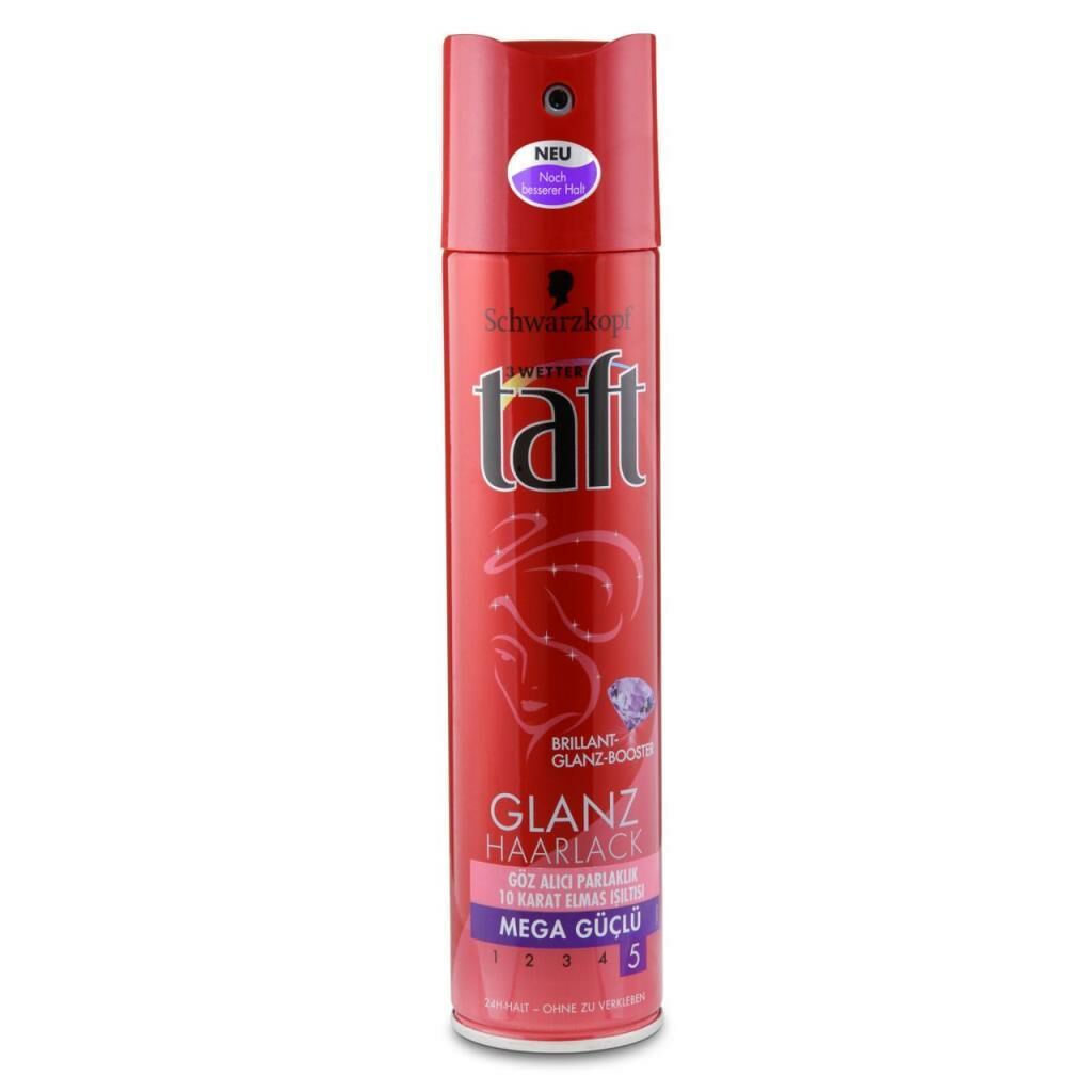 Taft Saç Spreyi Shine 5 Işıltı 250 Ml- Glanz Parlak Kırmızı