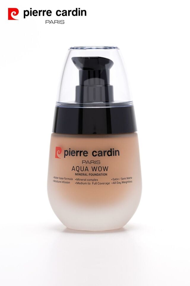 12220 -Pierre Cardin Aqua Wow Mineralli Su Bazlı Fondöten Rose Skin 901 with Neutral Beige