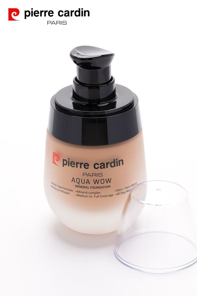 12220 -Pierre Cardin Aqua Wow Mineralli Su Bazlı Fondöten Rose Skin 901 with Neutral Beige