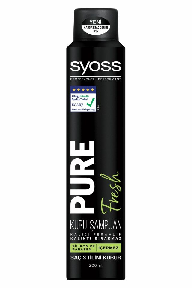 Syoss Pure Fresh Kuru Şampuan 200 Ml