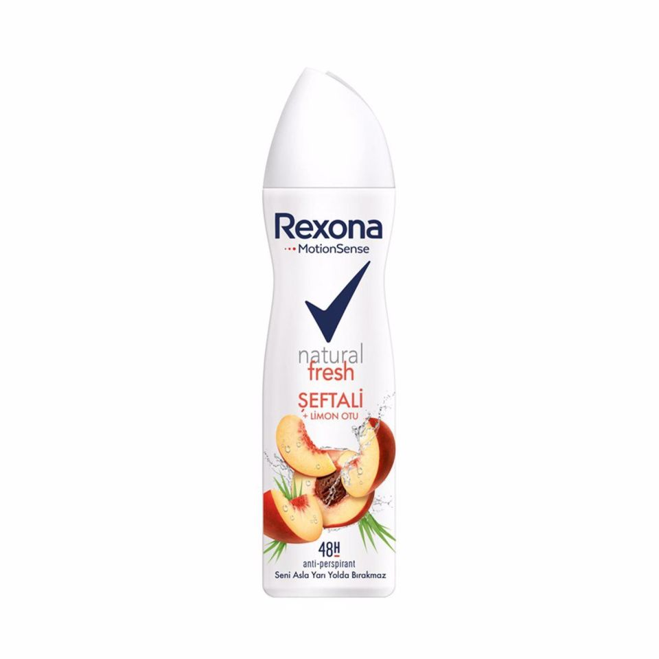 Rexona Deodorant Sprey Natural Fresh Şeftali Limon Otu 150 Ml
