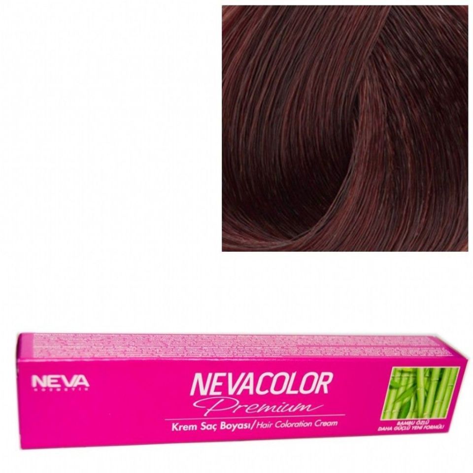 Neva Color Tüp Saç Boyası 4.4 Orta Kestane 50 Gr + Oksidan Sıvısı 50 Ml