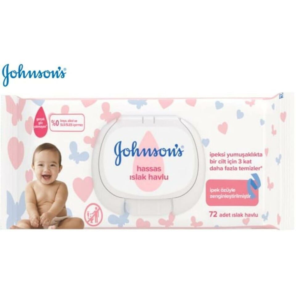 Johnsons Baby Islak Havlu 72 li