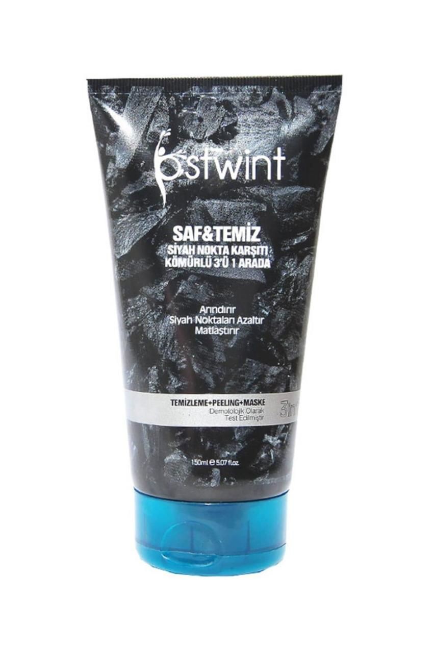 Ostwint 3 in 1 Saf ve Temiz Siyah Nokta Karşıtı Kömürlü Maske 150 ml
