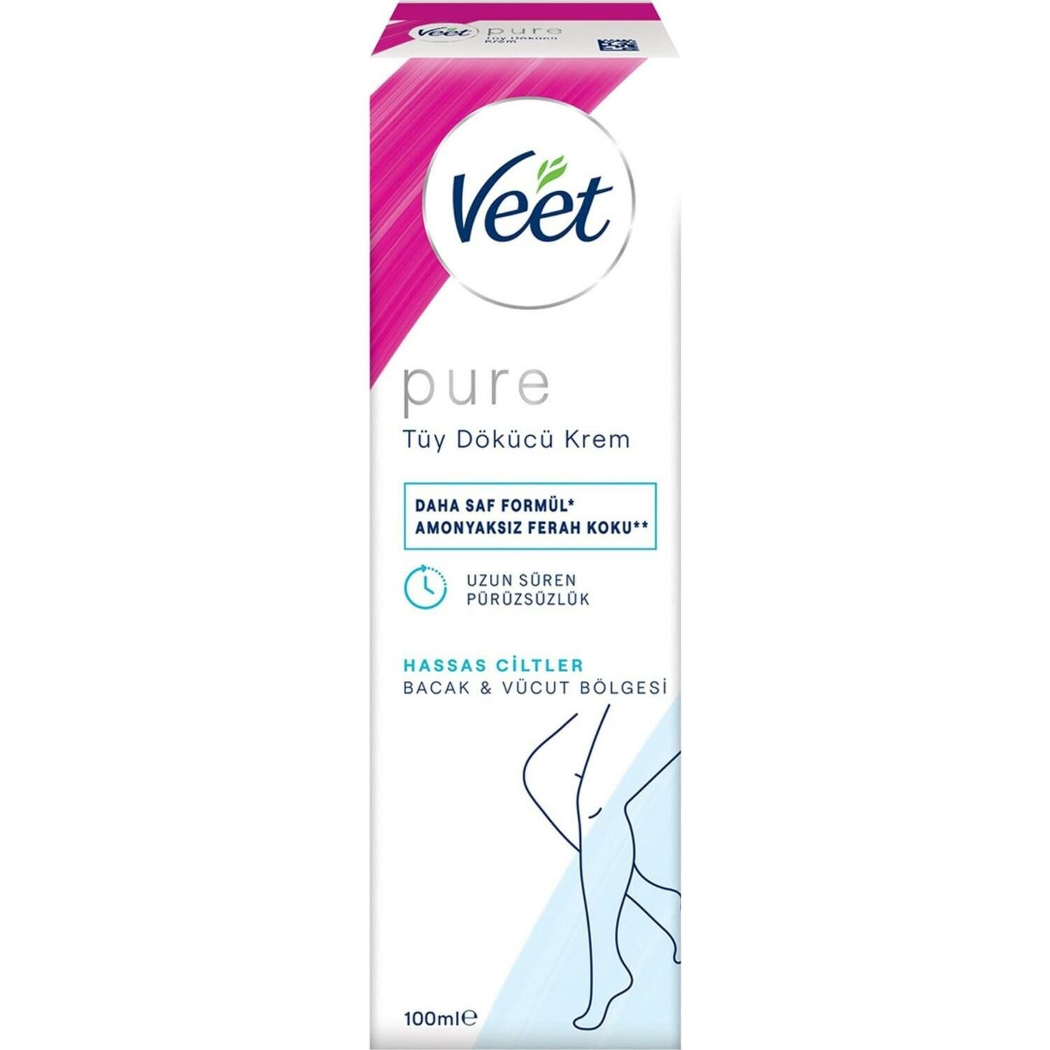 Veet Tüy Dökücü Krem Pure Hassas Ciltler 100 Ml