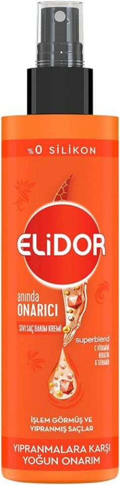 Elidor Sıvı Saç Kremi Anında Onarıcı Saç Bakım Spreyi 200 Ml