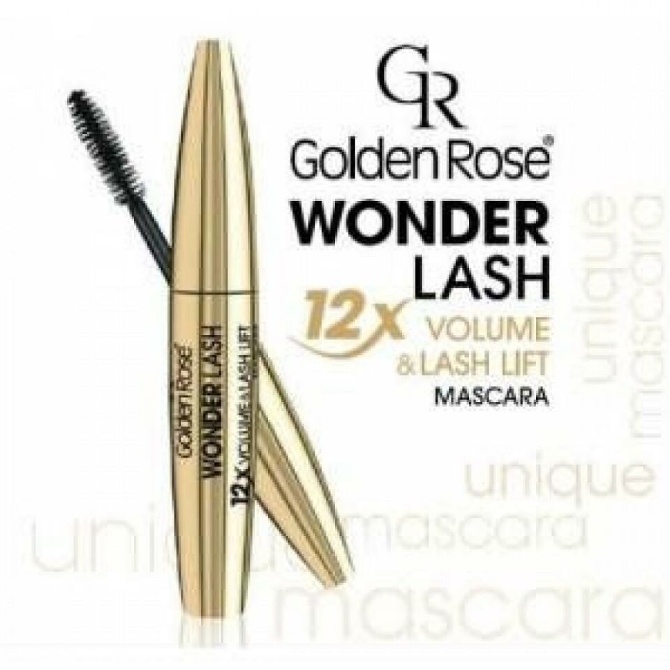 Golden Rose 12X Kat Hacim Sağlayan Siyah Maskara - Wonder Lash