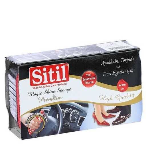 Sitil Çok Amaçlı Parlatıcı Sünger Ayakkabı , Torpido ve Deri