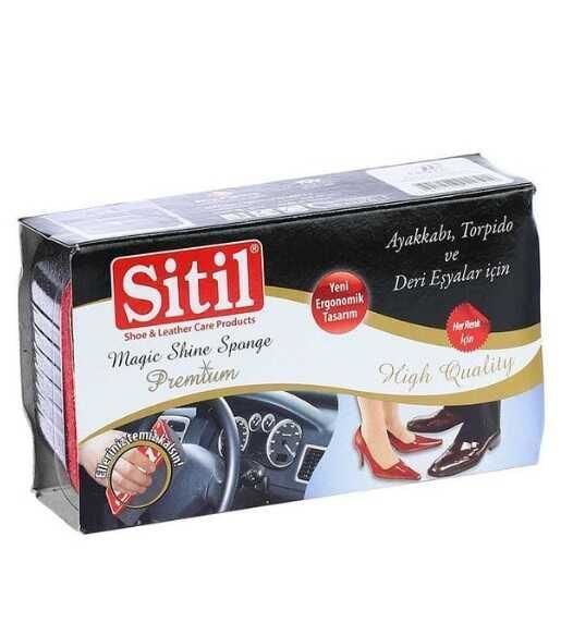 Sitil Çok Amaçlı Parlatıcı Sünger Ayakkabı , Torpido ve Deri