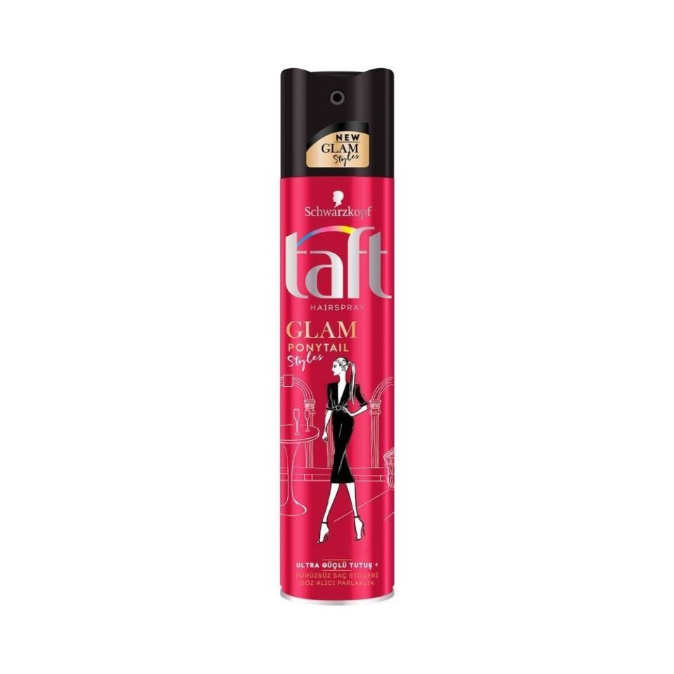 Taft Saç Spreyi Glam Ponytail Zarif Topuz Modelleri 250 ml Pürüzsüz Saç