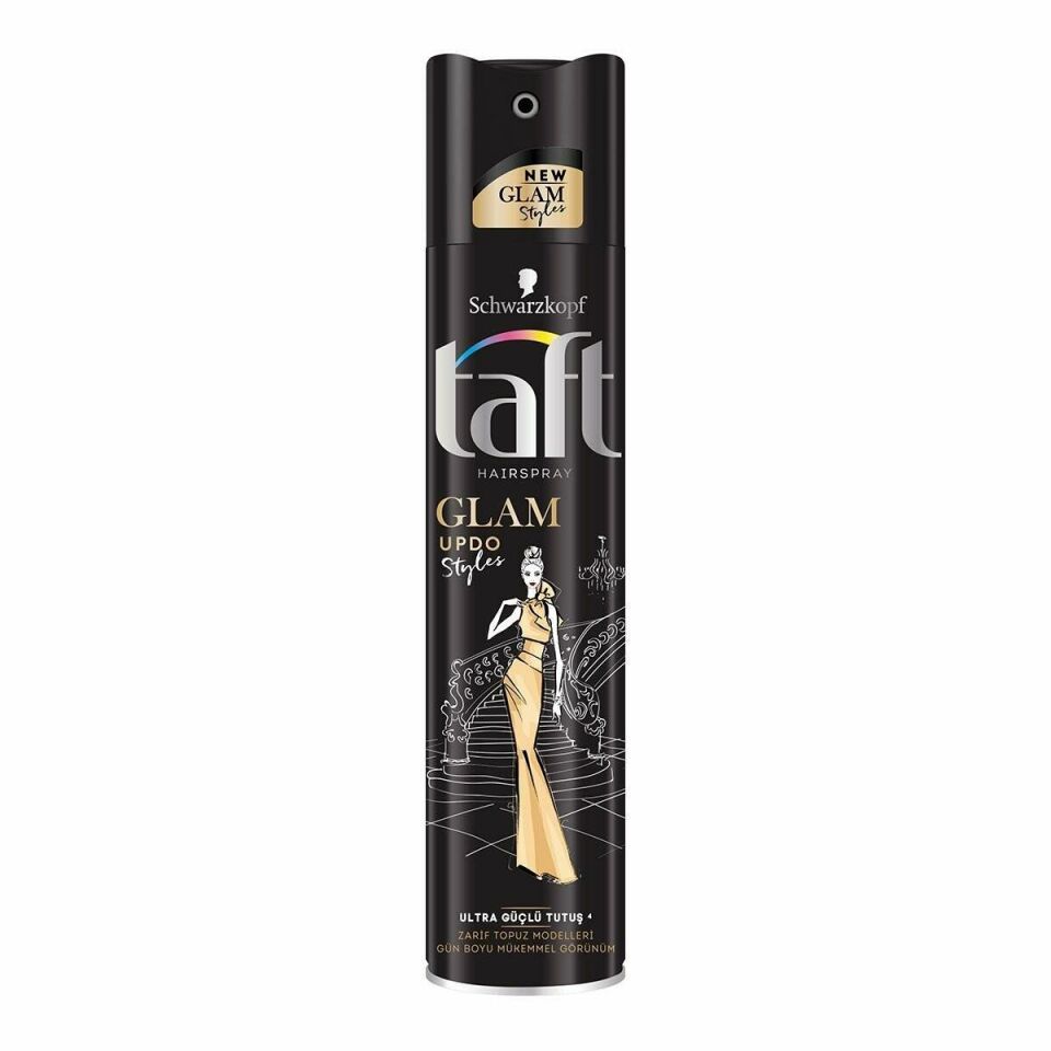 Taft Saç Spreyi Glam Styles Zarif Topuz Modelleri 250 ml
