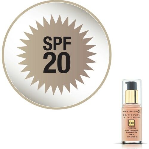 Max Factor Fondöten 45 Warm Almond FaceFinity All Day Flawless 3N 1