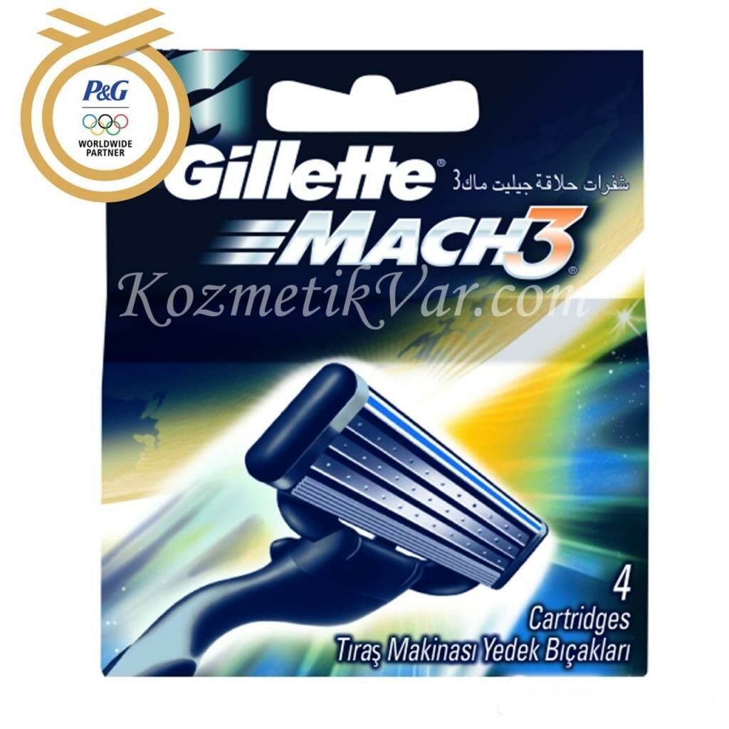 Gillette Mach3 Bıçak 4 lü Yedek