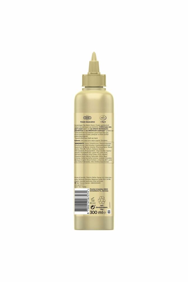 Pantene 7/24 PRO-V Miracles Uzun ve Güçlü Yeniden Yapılandırıcı Durulanmayan Serum Krem,  Proteinli 300 Ml