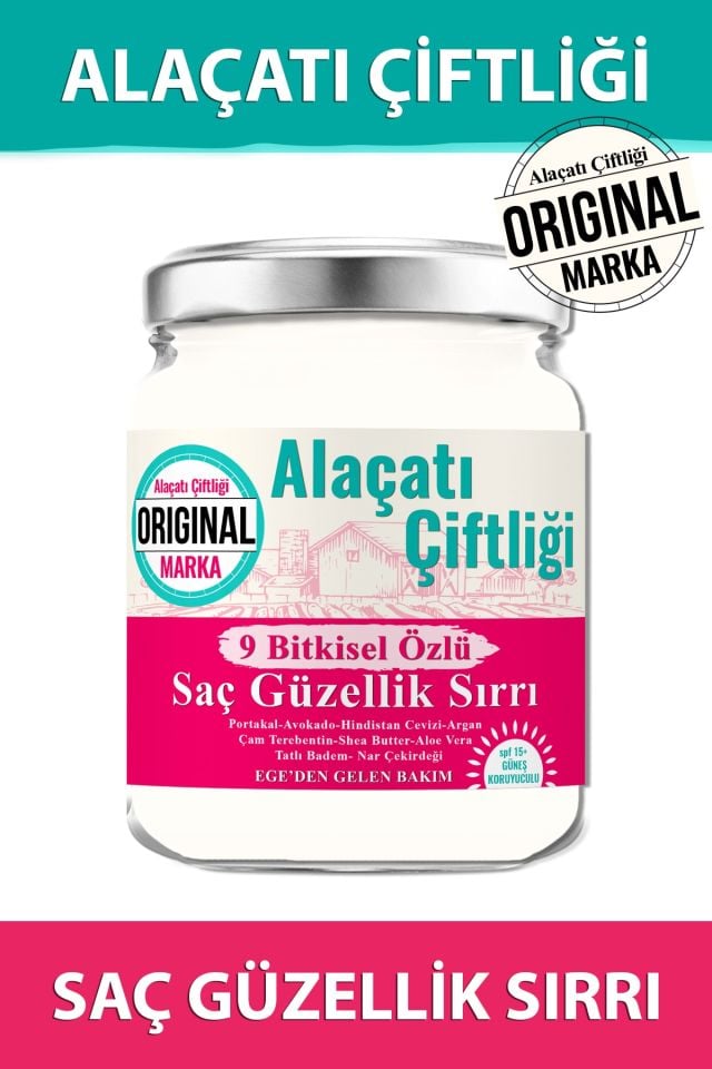 Alaçatı Çiftliği Saç Bakım Yağı 190 Ml 9 Bitkisel Özlü Saç Güzellik Sıırı