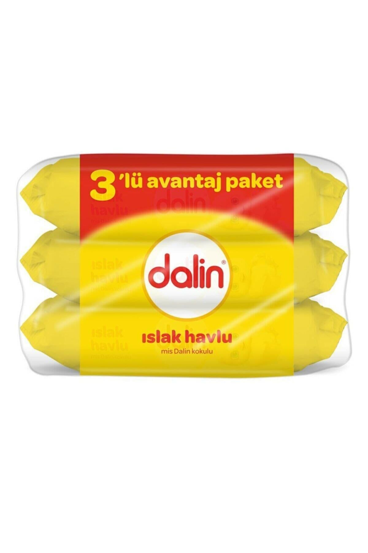 3 X Dalin 56lı Islak Mendil Yumuşak Petek Dokulu