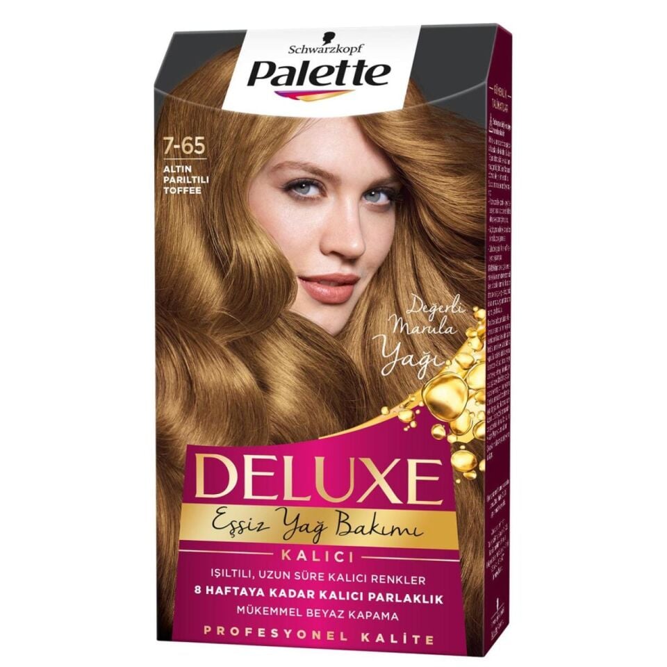 Palette Deluxe Saç Boyası 7.65 Altın Parıltılı Toffee