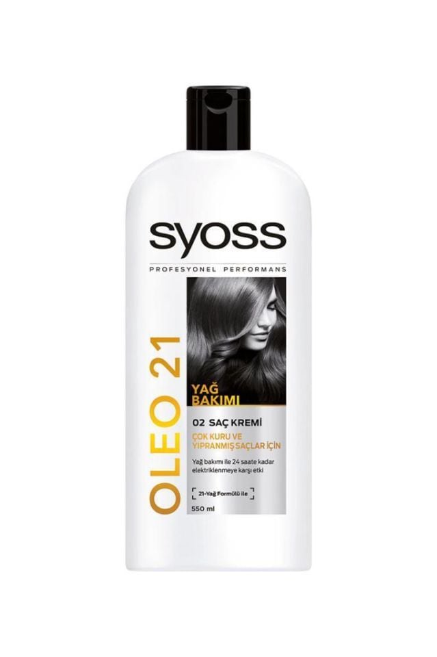 Syoss Saç Kremi 550 Ml 02 Oleo Bakımı Termo Etki Çok Kuru ve Yıpranmış Saçlar