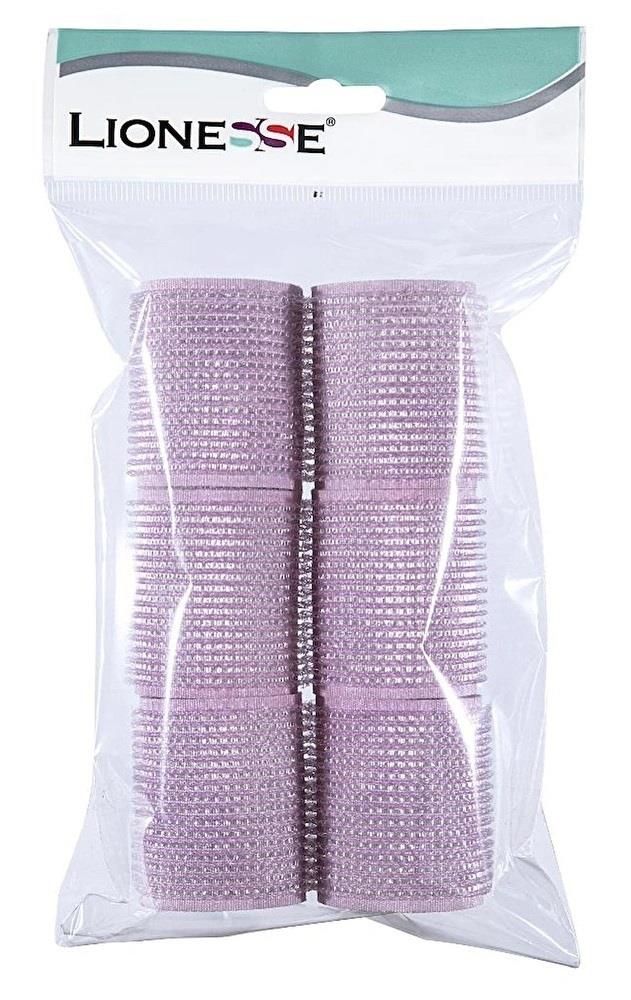 Tarko Lionesse 1113 Yapışkanlı Bigudi 6 lı Pembe 4 cm Çap x 7 cm Uzunluk