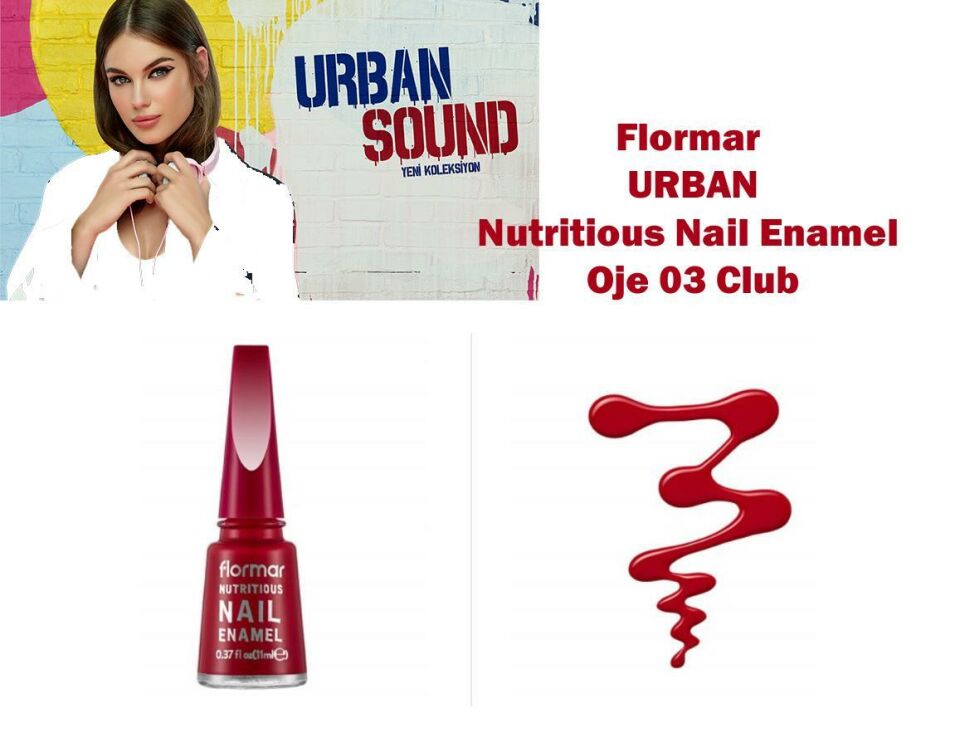 Flormar Nutritious Nail Enamel Kırmızı Oje 03 Club