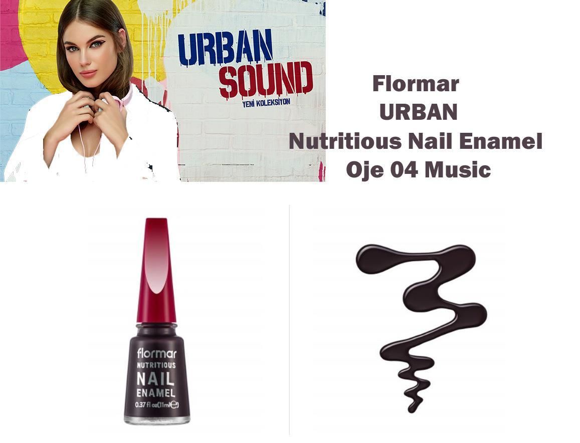 Flormar Nutritious Nail Enamel Mor Oje 04 Music