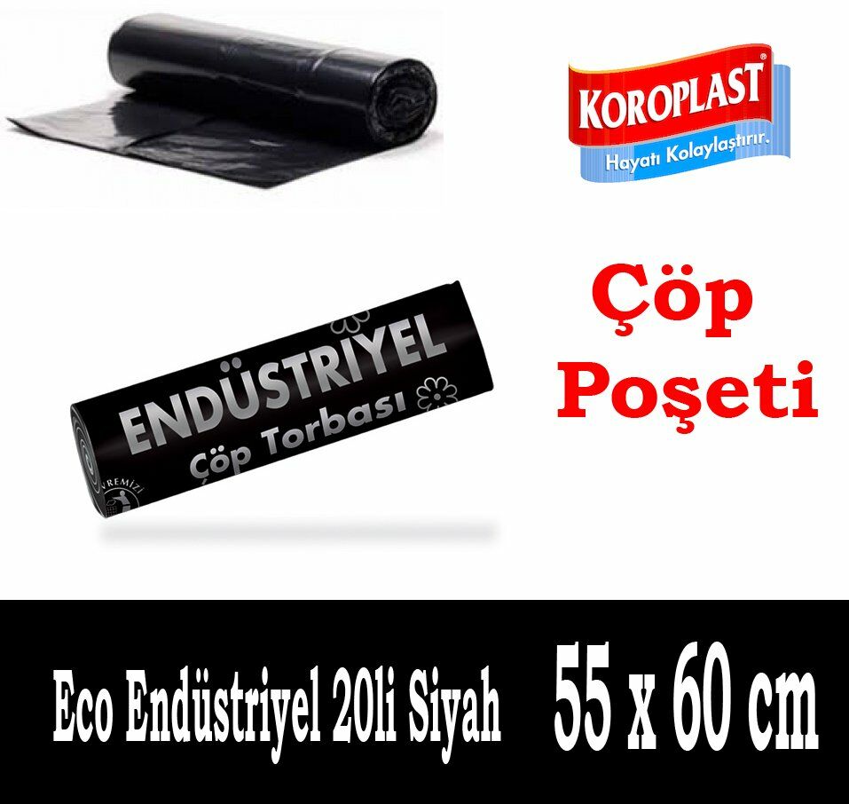 Koroplast Eko Endüstriyel 55 x 60 cm Çöp Poşeti