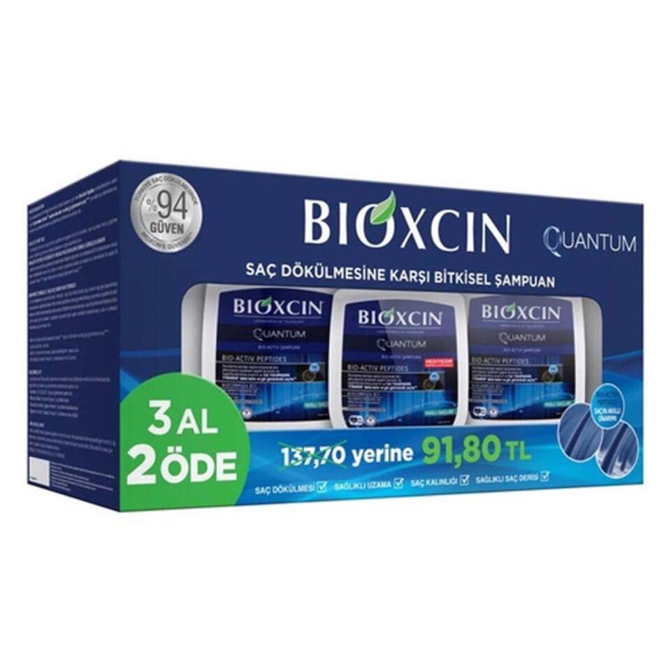 Bioxcin Quantum Bio-Activ Şampuan 300 ml 3 Al 2 Öde (Yağlı Saçlar)