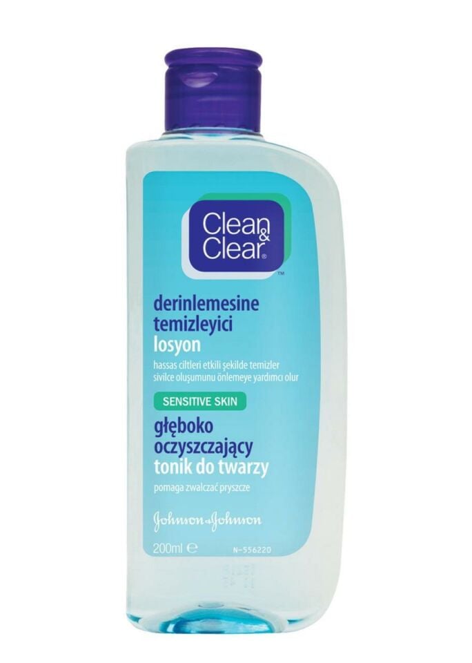 Clean Clear Derinlemesine Temizleyici Losyon 200 ml Hassas Ciltler Sivilce Önlemeye Yardımcı