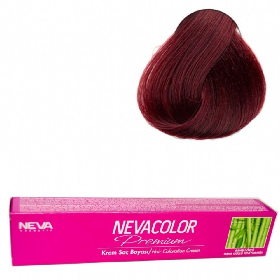 Neva Color Tüp Saç Boyası 4.65 Akaju Kızıl Kestane 50 Gr + Oksidan Sıvısı 50 Ml