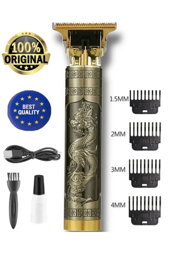 Ipone Dragon Çelik Kasa Profesyonel Saç Sakal Ense Çizim Tüm Vücut Tüyü Lazer Öncesi Tıraş Makinesi