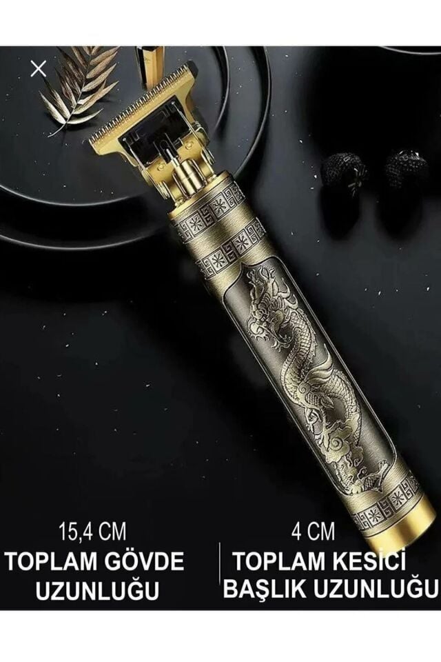 Ipone Dragon Çelik Kasa Profesyonel Saç Sakal Ense Çizim Tüm Vücut Tüyü Lazer Öncesi Tıraş Makinesi