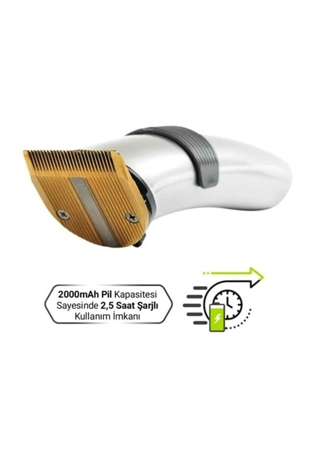 Yopigo (FİŞLİ) 609 Profesyonel Şarjlı Saç Sakal Kesme Tıraş Makinesi Erkek Tıraş Makine Seti