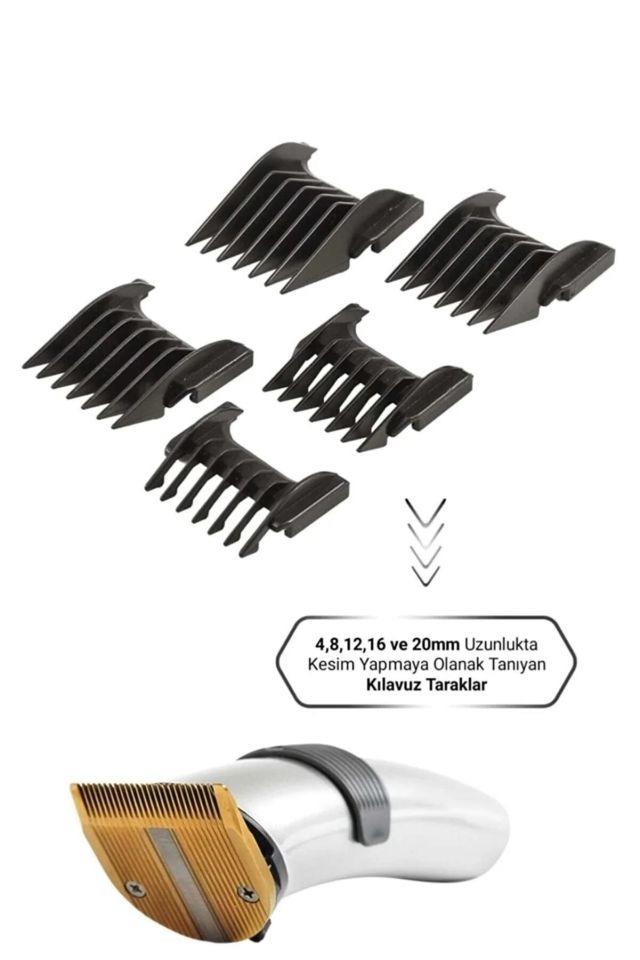 Yopigo (FİŞLİ) 609 Profesyonel Şarjlı Saç Sakal Kesme Tıraş Makinesi Erkek Tıraş Makine Seti