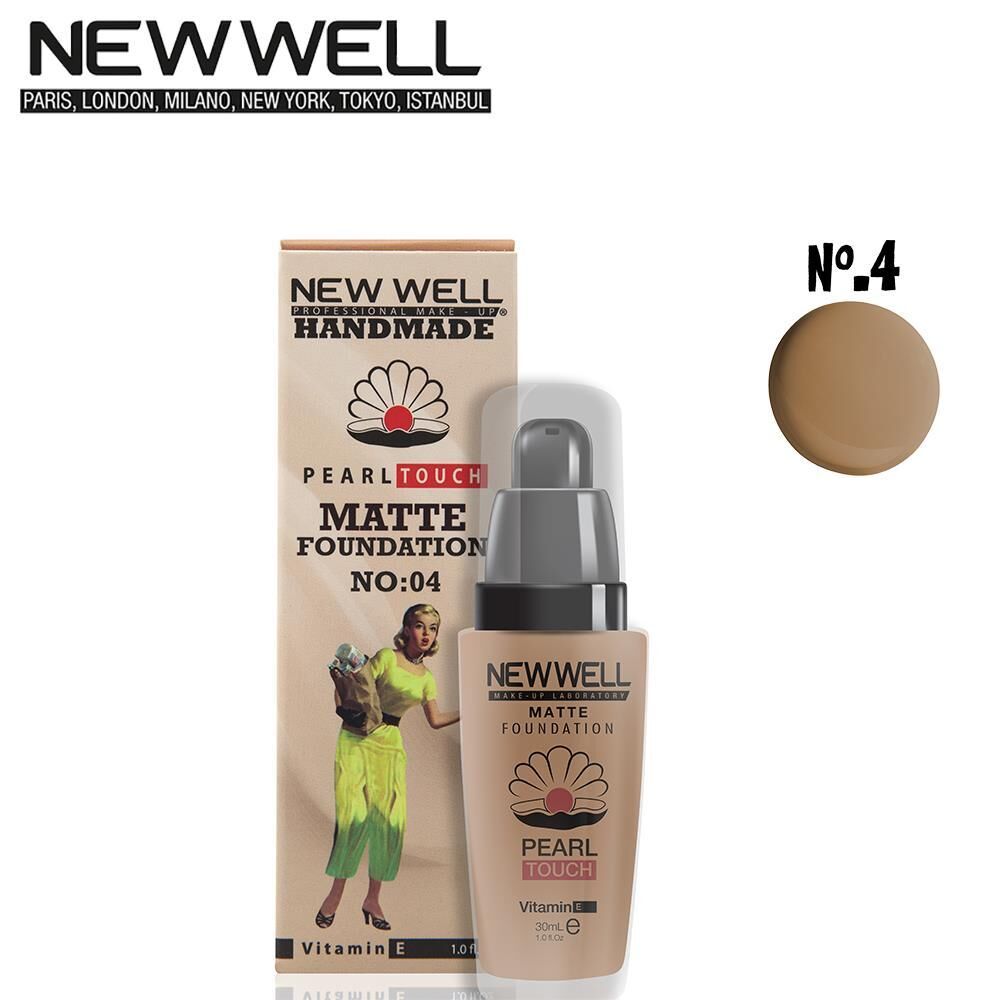 NEW WELL Handmade Matte  Foundation Cam Şişe 04