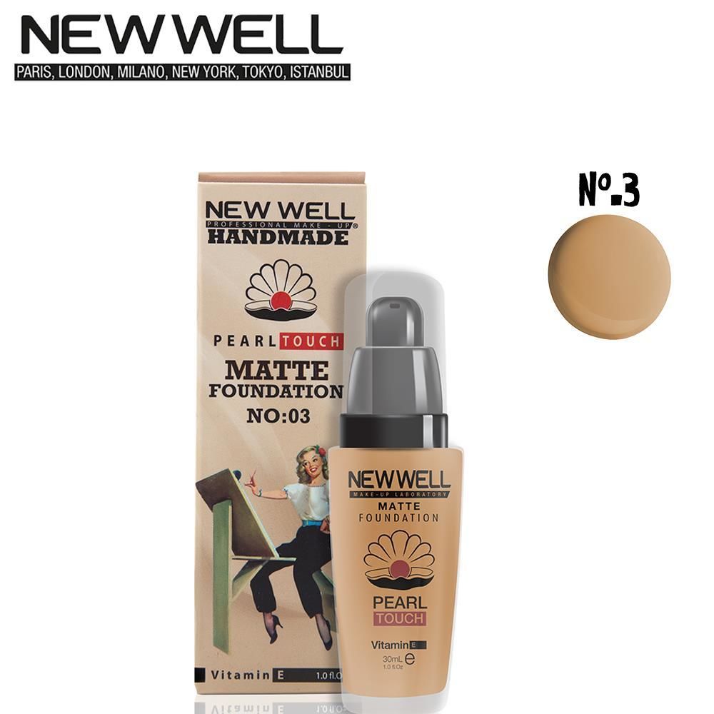 NEW WELL Handmade Matte  Foundation Cam Şişe 03
