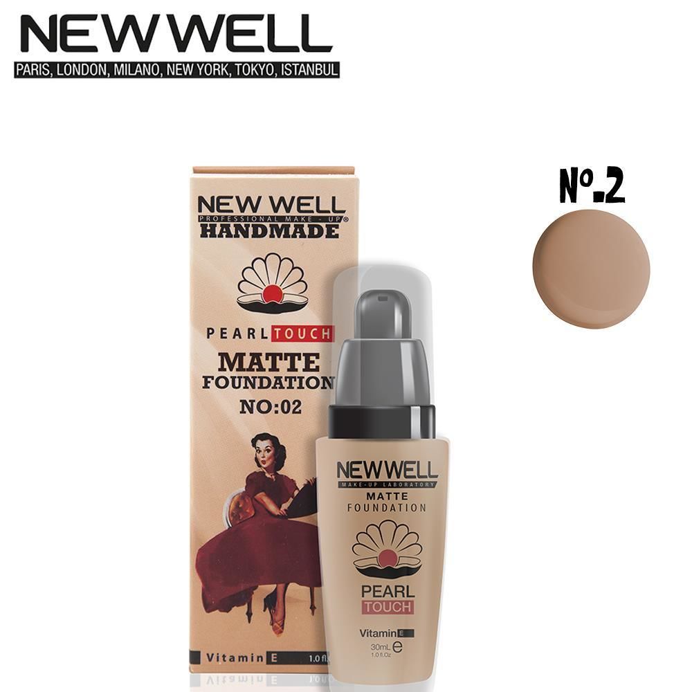 NEW WELL Handmade Matte  Foundation Cam Şişe 02