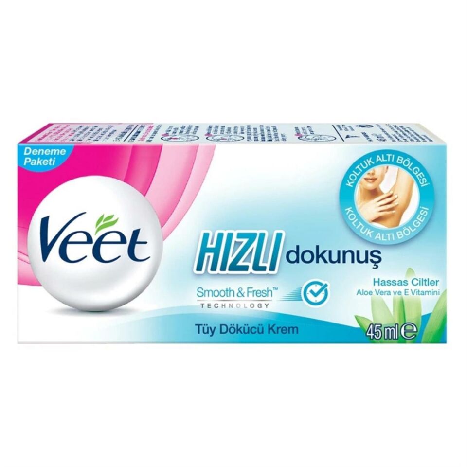 Veet Hızlı Dokunuş Tüy Dökücü Krem 45 ml Hassas