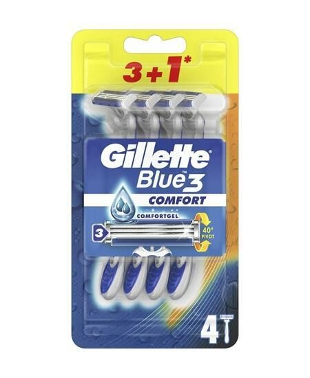 Gillette Blue3 Comfort Kullan At Tıraş Bıçağı 4l ü