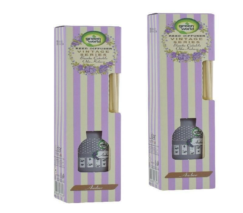 Green World Bambu Çubuklu Oda Kokusu Amber 40 ml