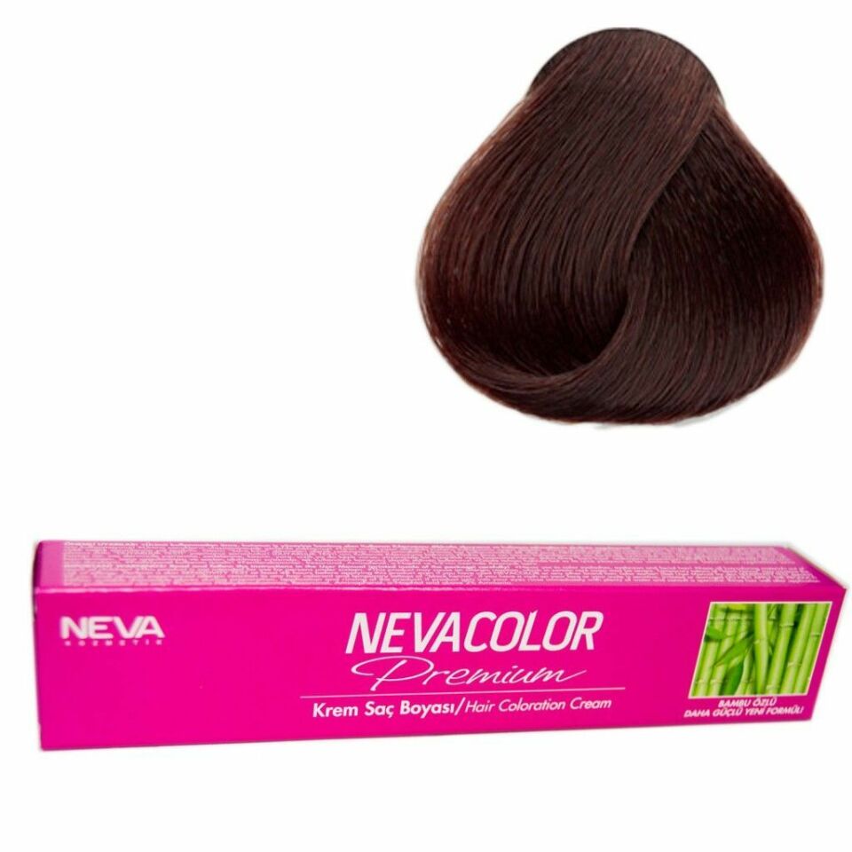 Neva Color Tüp Saç Boyası 4.77 Bitter 50 Gr + Oksidan Sıvısı 50 Ml
