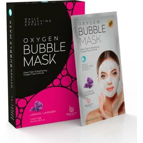 Oxygen 4X10G Köpüren Maske Bubble Mask Lavanta