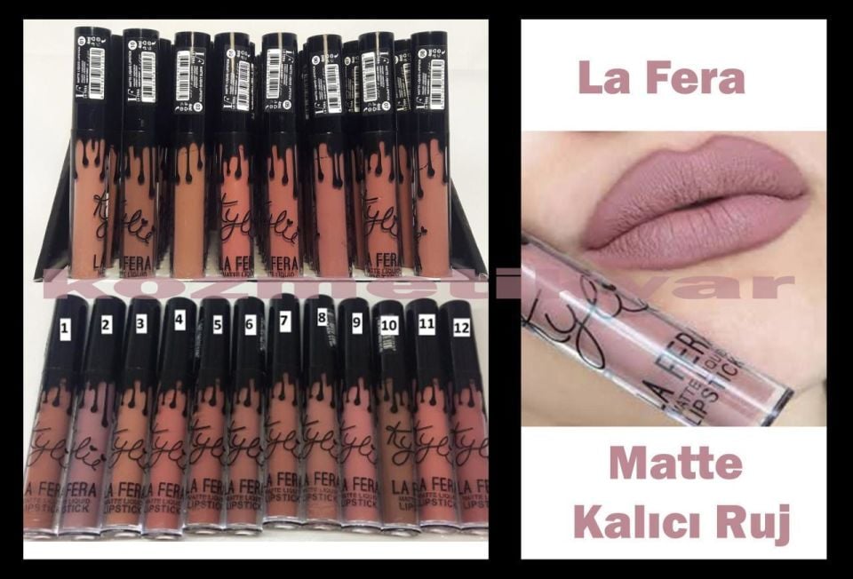 La fera Kylie Matte Likid Kalıcı Fırçalı Ruj 04