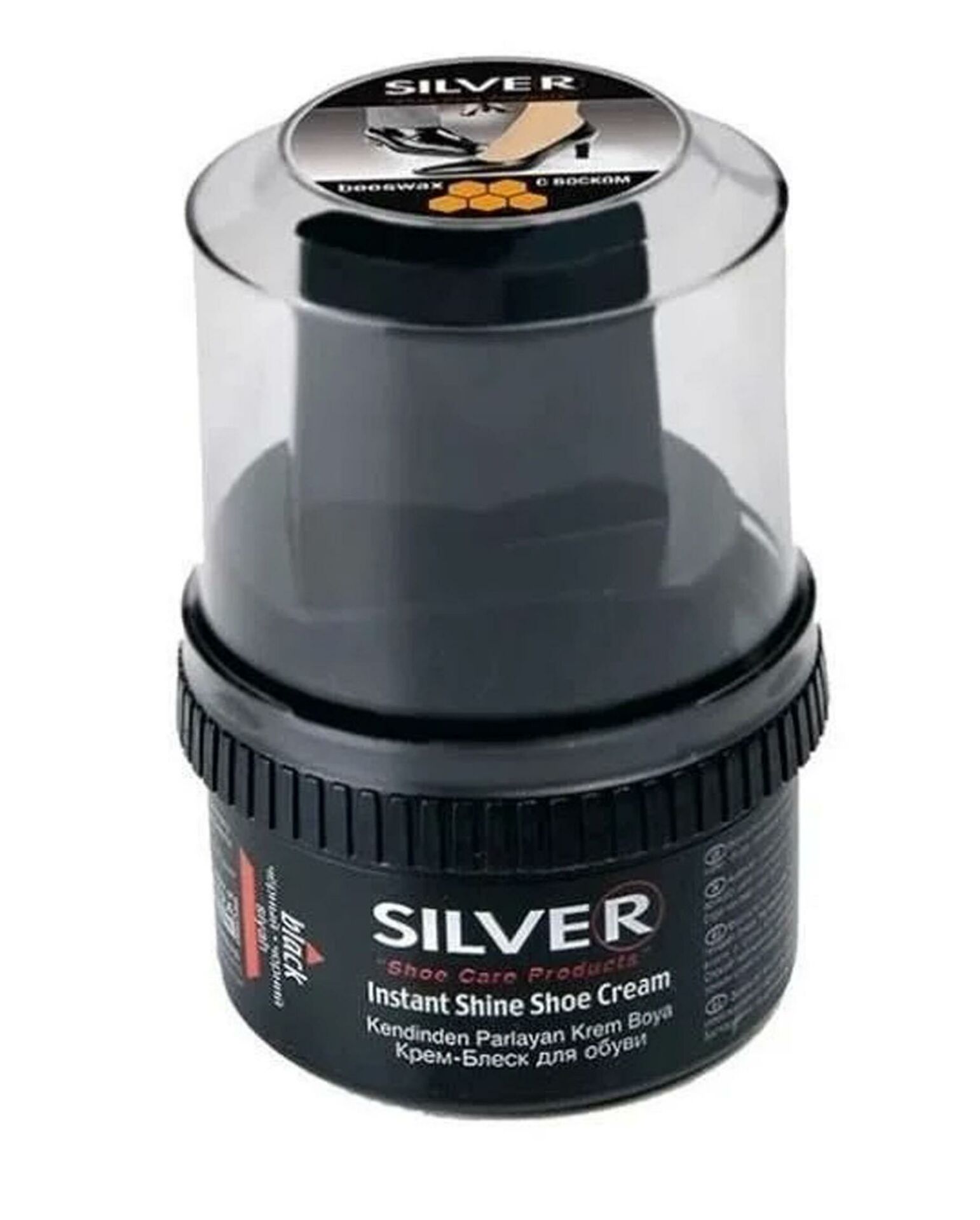 Silver 60 Ml Siyah Boya Parlatıcı Sünger Hediyeli