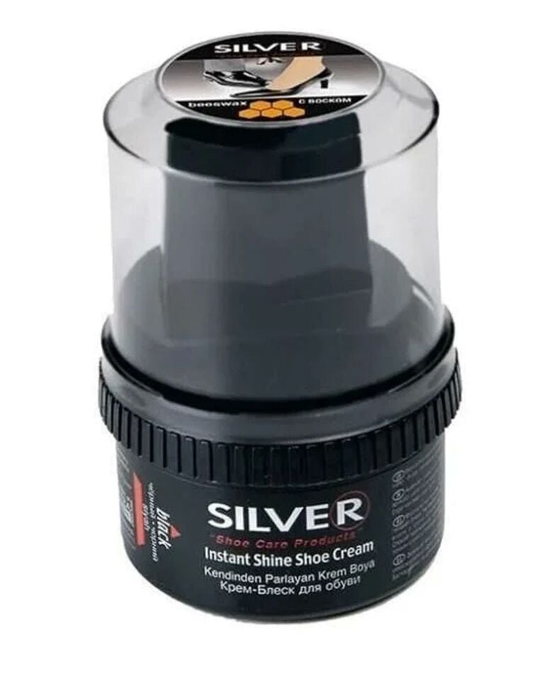 Silver 60 Ml Siyah Boya Parlatıcı Sünger Hediyeli